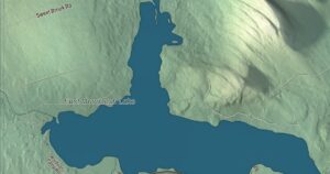 Close-up of the Topsfield, Maine aerial map