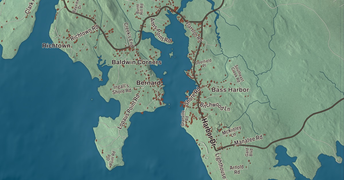 Map of Tremont, Maine