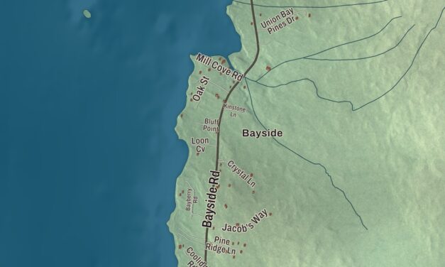 Map of Trenton, Maine