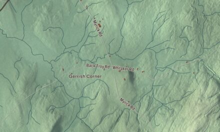 Map of Troy, Maine