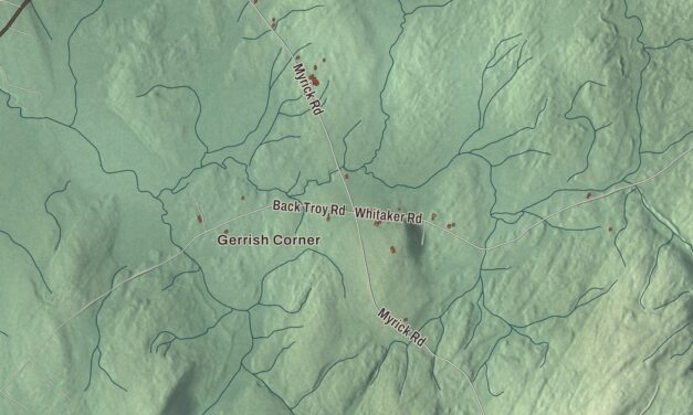 Map of Troy, Maine