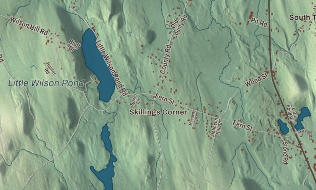 Map of Turner, Maine