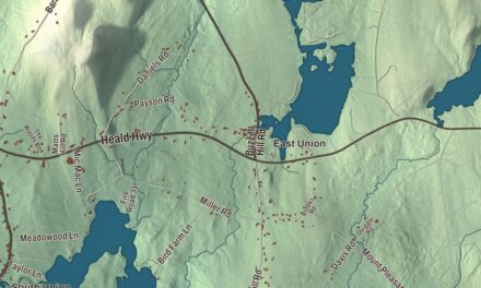 Map of Union, Maine
