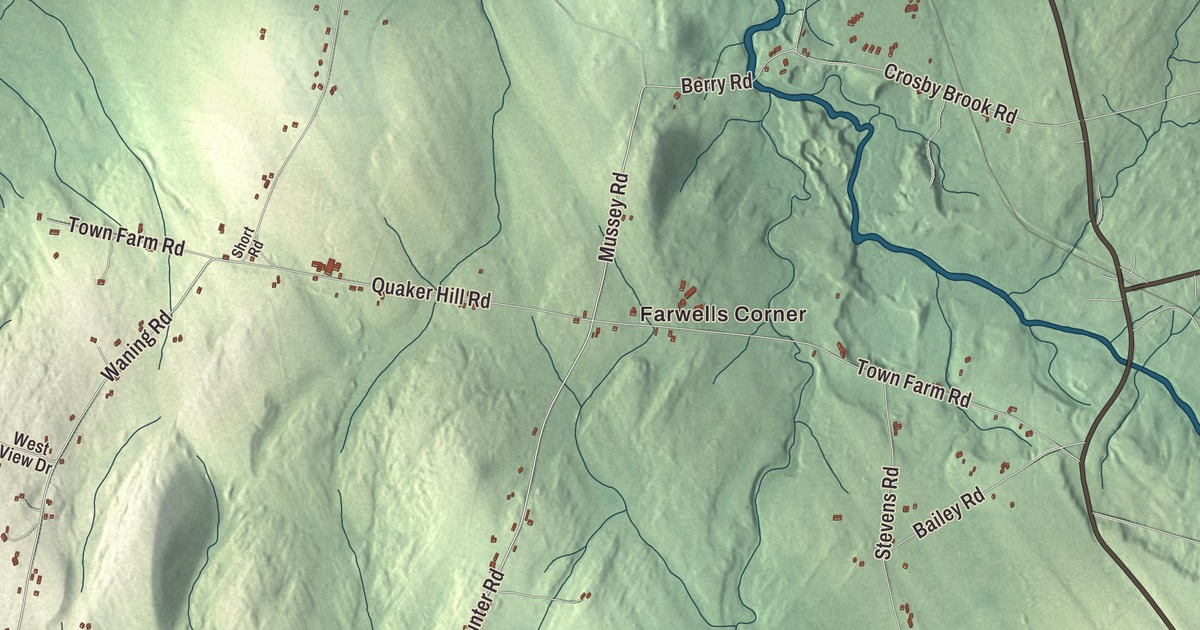 Map of Unity, Maine