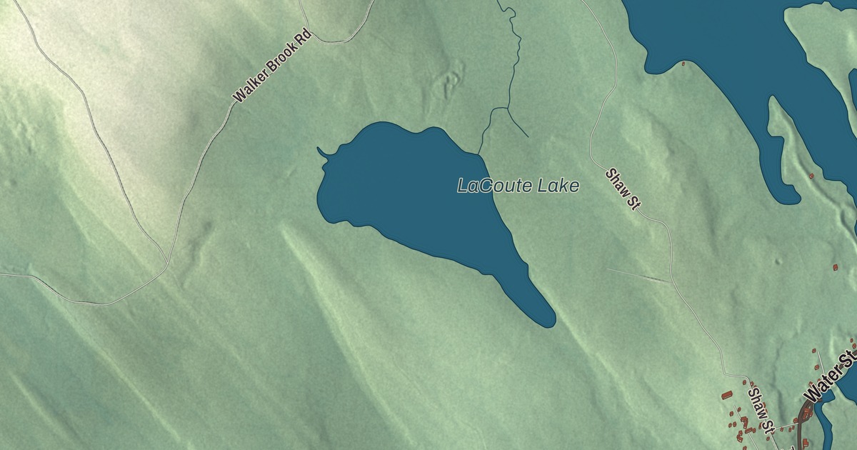Map of Vanceboro, Maine