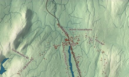Map of Vassalboro, Maine