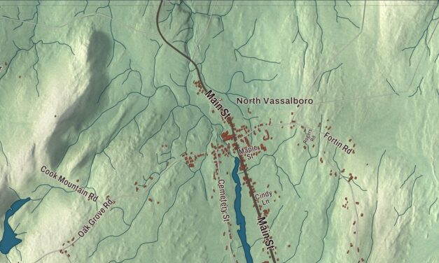 Map of Vassalboro, Maine