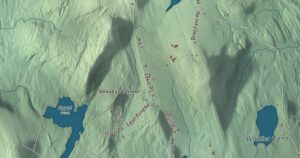 Close-up of the Vienna, Maine aerial map