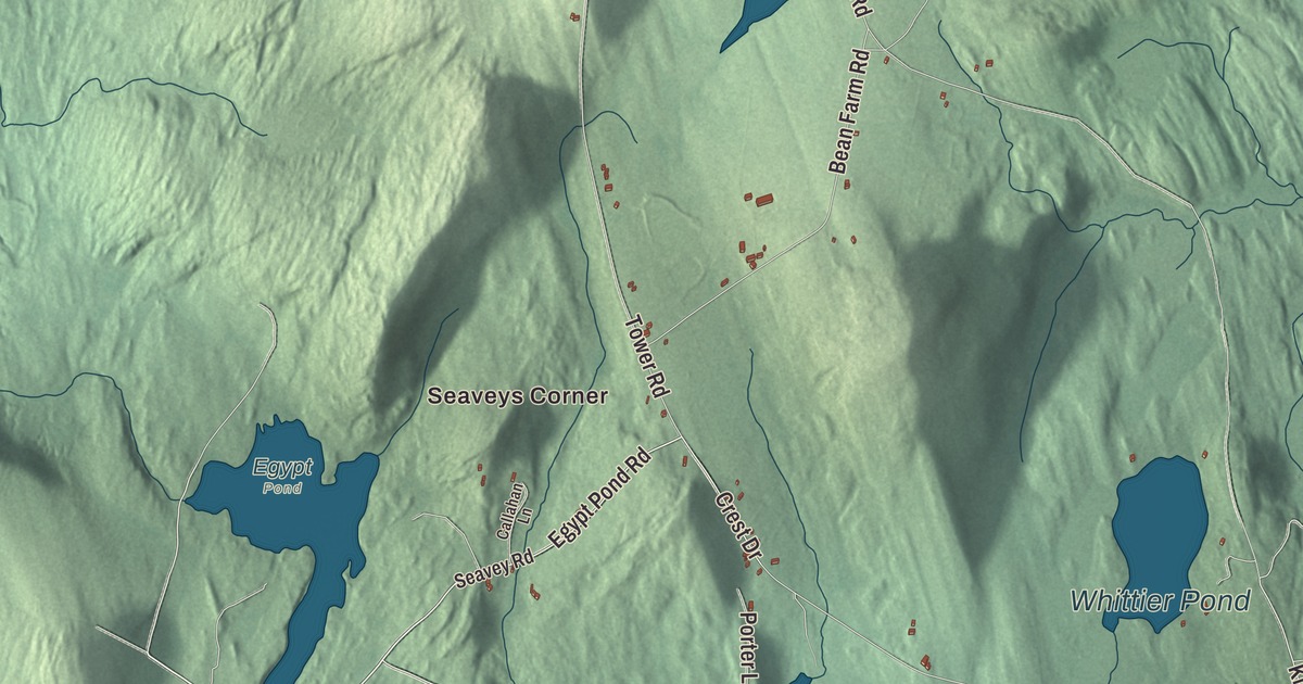 Map of Vienna, Maine