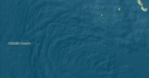 Close-up of the Vinalhaven, Maine aerial map