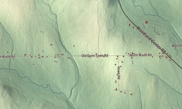 Map of Wade, Maine