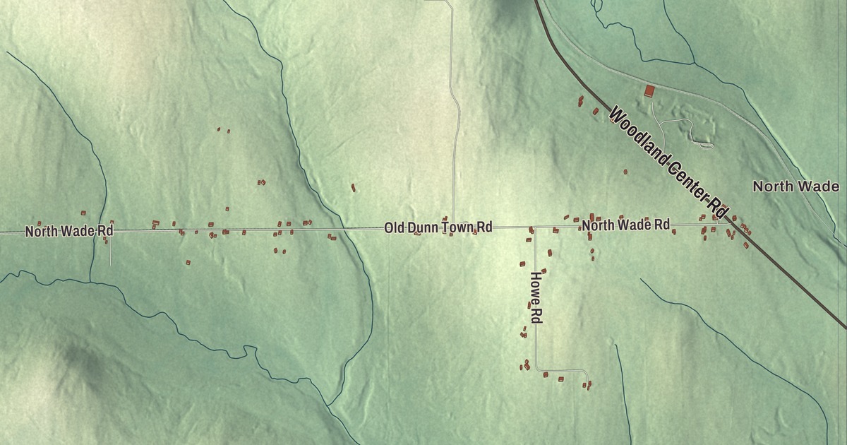 Map of Wade, Maine