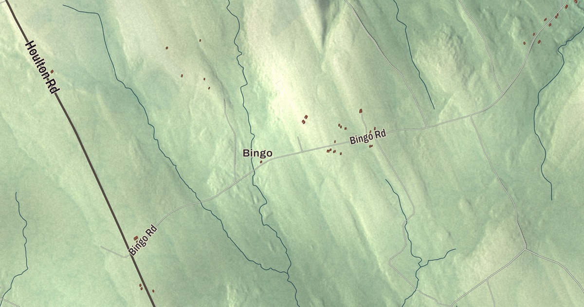 Map of Waite, Maine