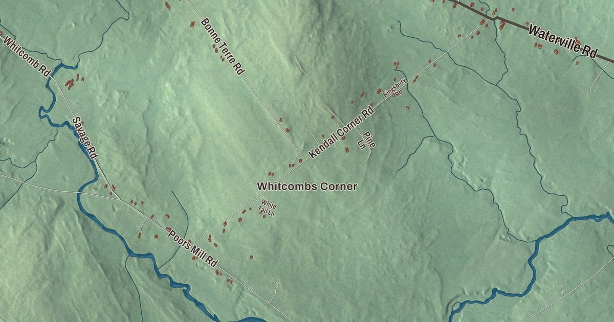 Map of Waldo, Maine