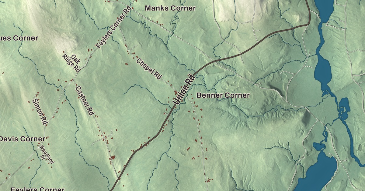 Map of Waldoboro, Maine