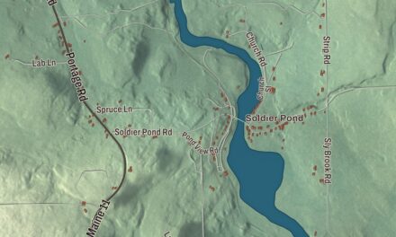 Map of Wallagrass, Maine
