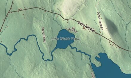 Map of Waltham, Maine