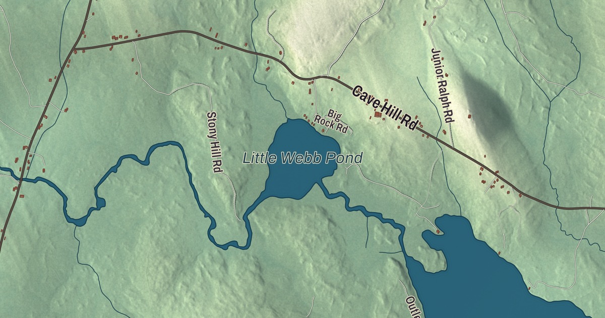 Map of Waltham, Maine