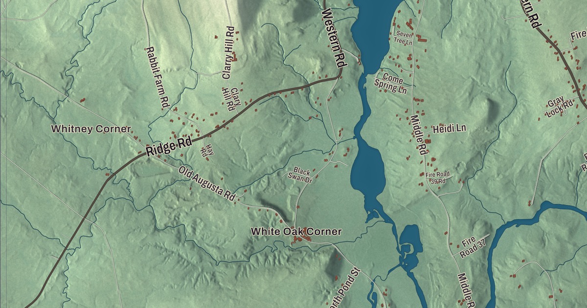 Map of Warren, Maine
