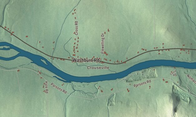 Map of Washburn, Maine