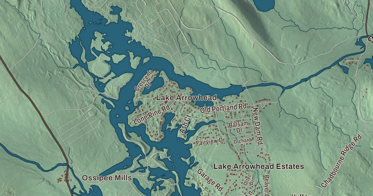 Map of Waterboro, Maine