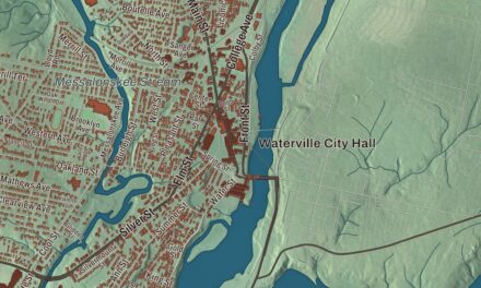 Map of Waterville, Maine