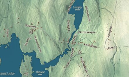 Map of Wayne, Maine