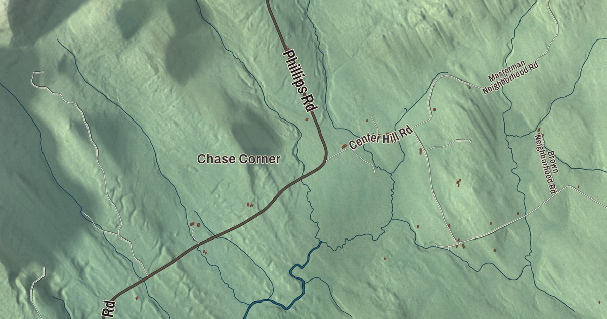 Map of Weld, Maine