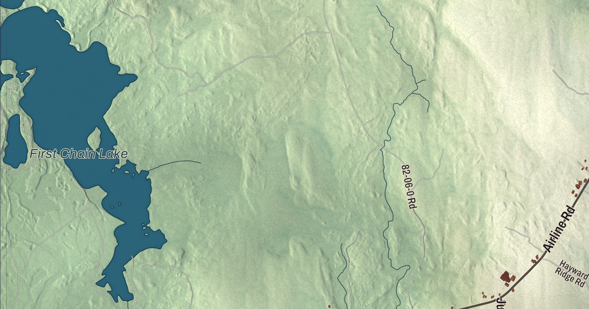 Map of Wesley, Maine