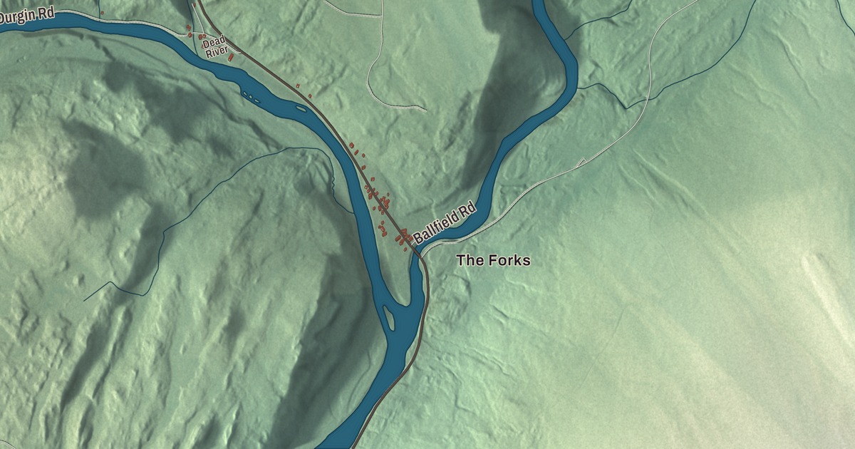 Map of West Forks, Maine