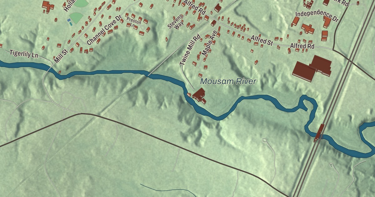 Map of West Kennebunk, Maine