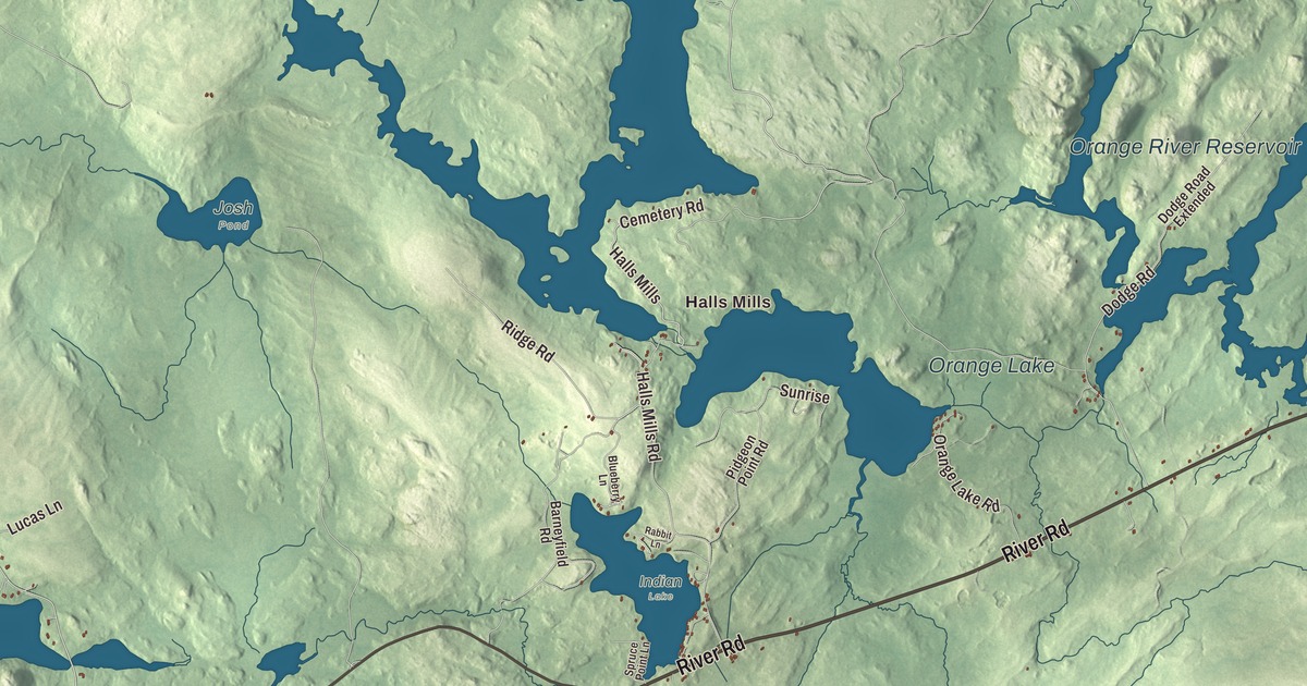 Map of Whiting, Maine