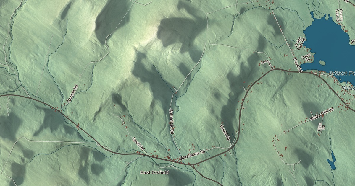 Map of Wilton, Maine