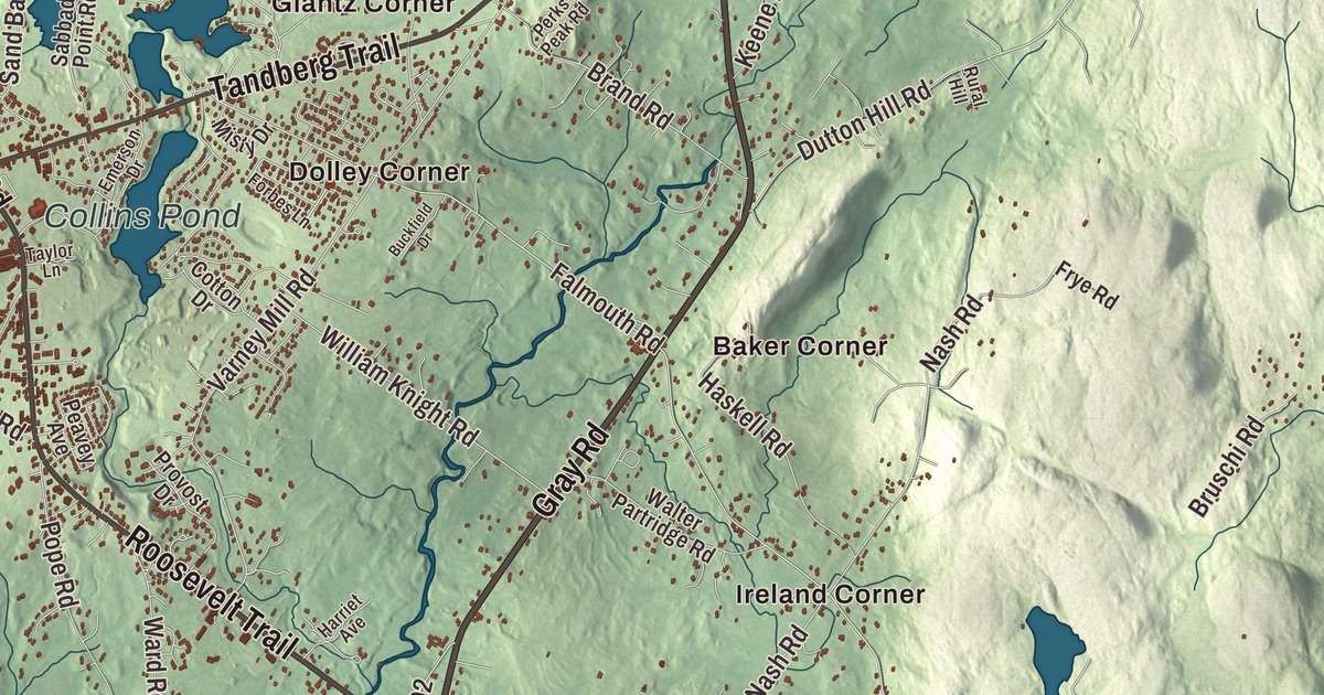 Map of Windham, Maine