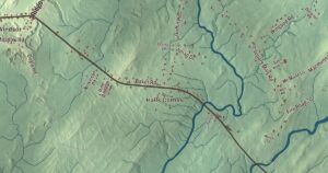 Close-up of the Windsor, Maine aerial map
