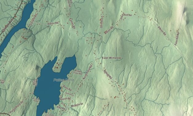 Map of Winslow, Maine
