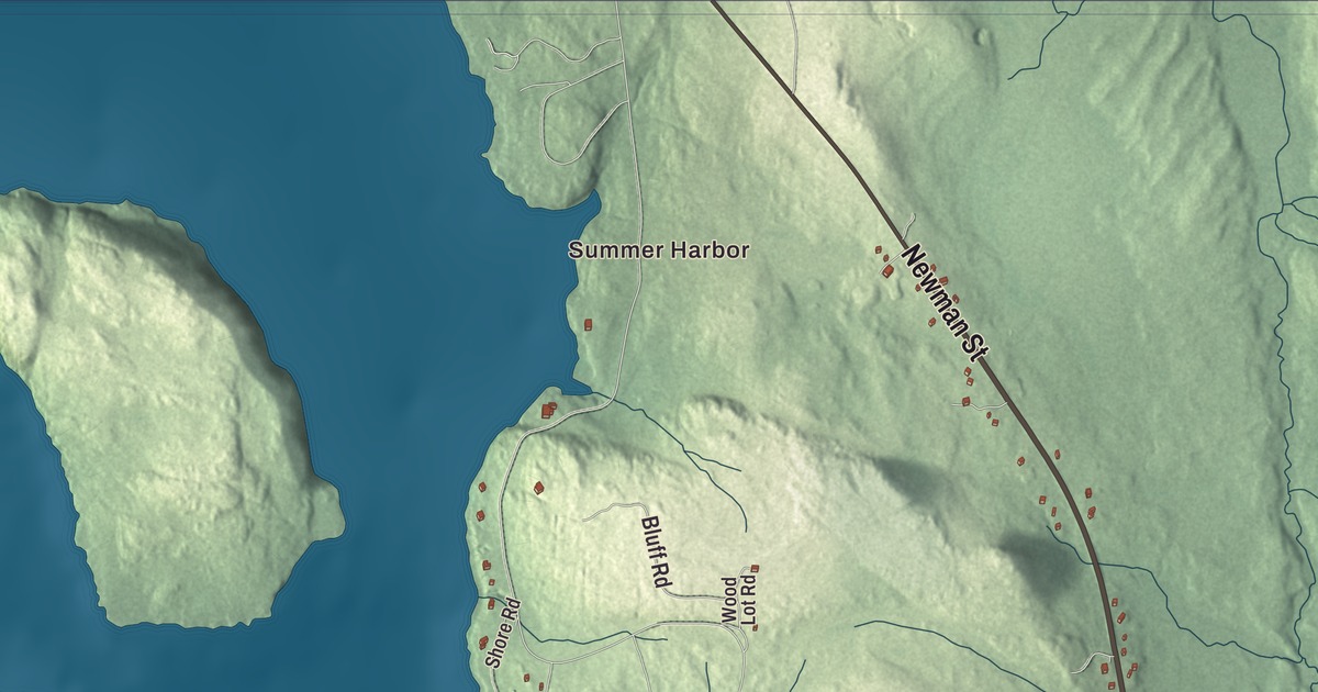 Map of Winter Harbor, Maine