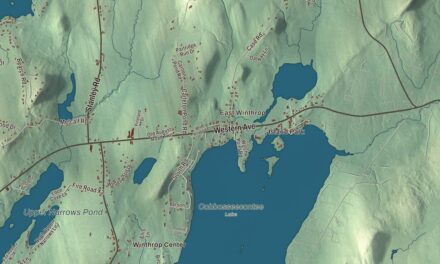 Map of Winthrop, Maine