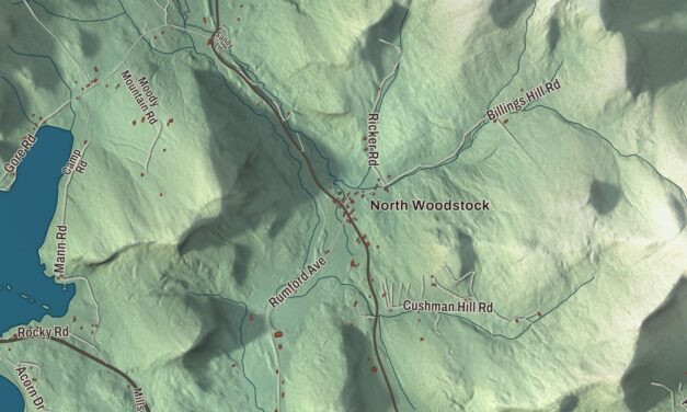 Map of Woodstock, Maine