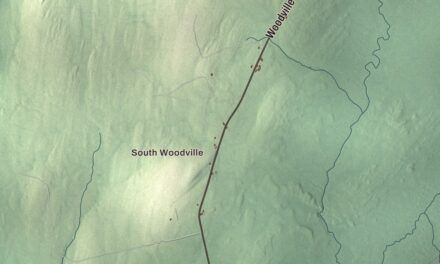 Map of Woodville, Maine