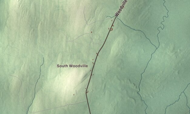 Map of Woodville, Maine