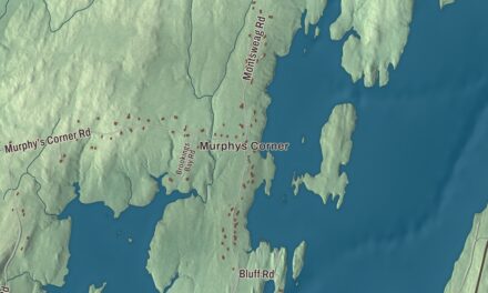 Map of Woolwich, Maine