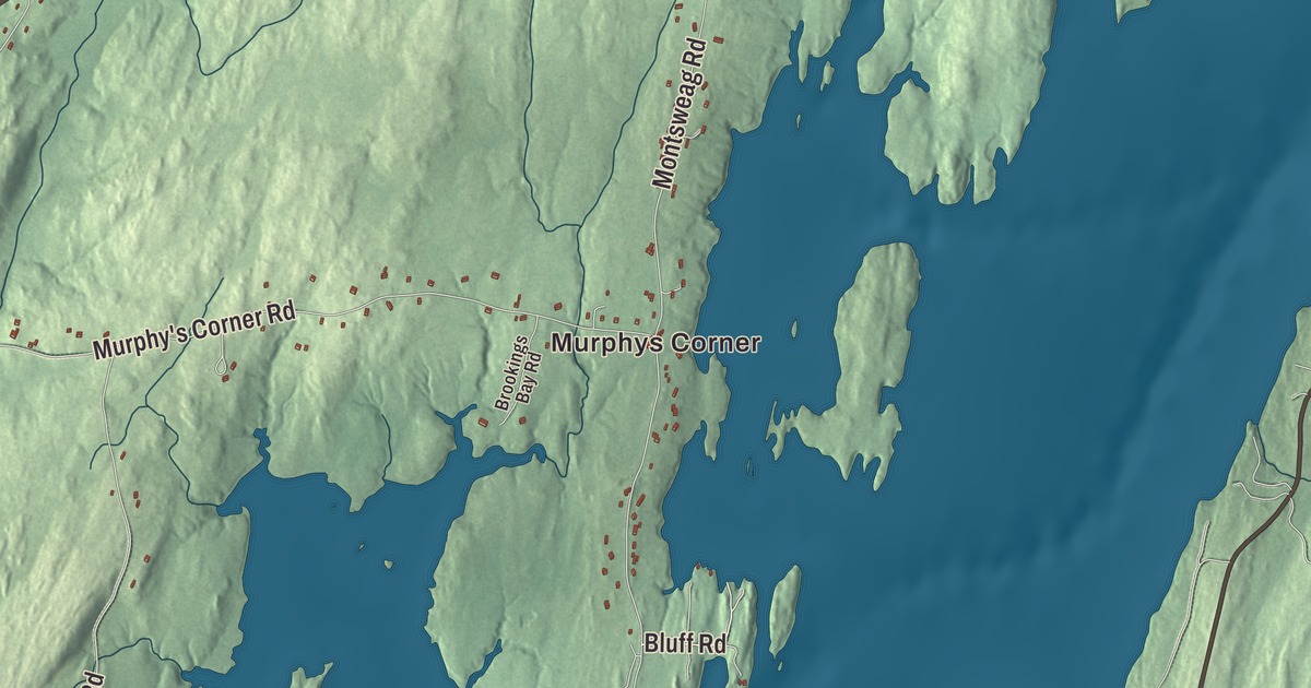 Map of Woolwich, Maine