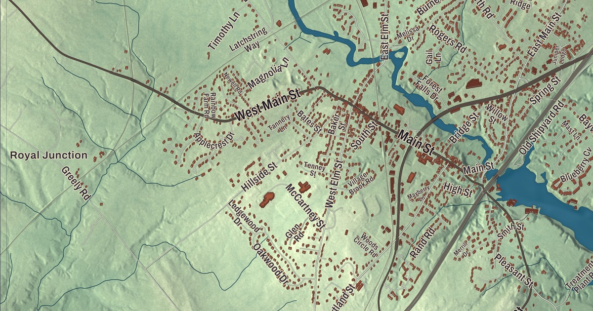 Map of Yarmouth, Maine