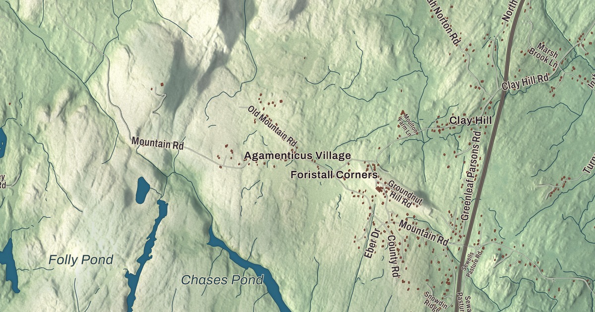 Map of York, Maine