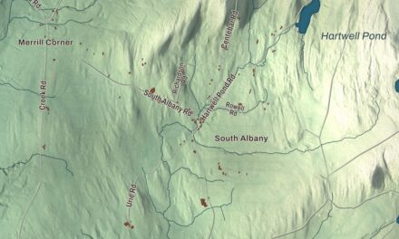 Map of Albany, Vermont