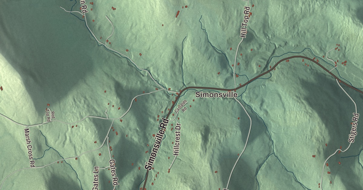 Map of Andover, Vermont