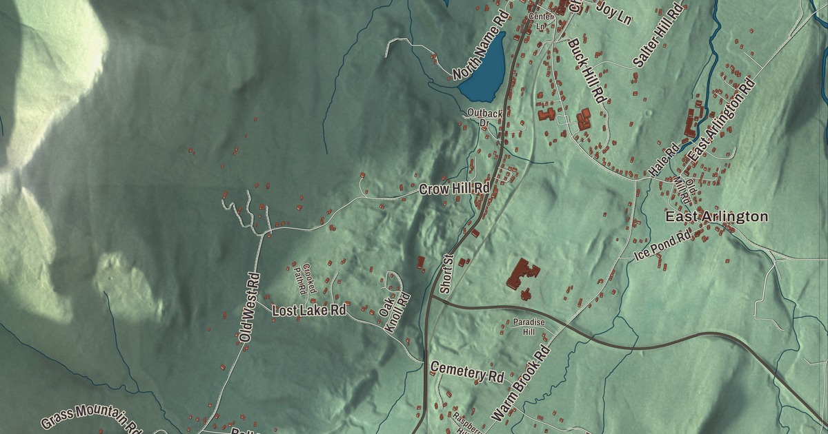 Map of Arlington, Vermont