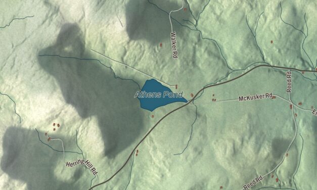 Map of Athens, Vermont