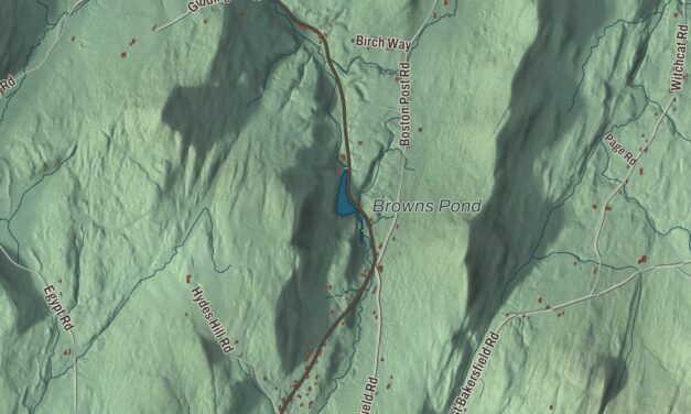 Map of Bakersfield, Vermont